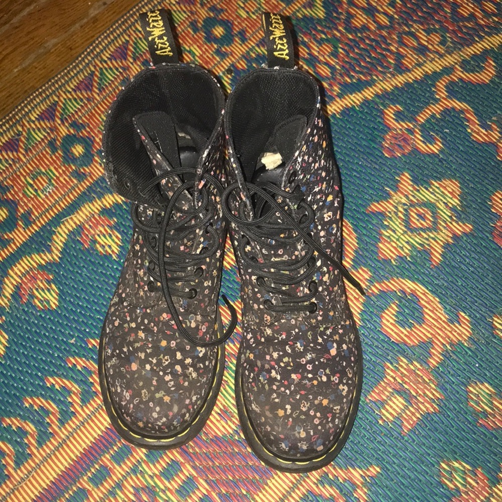 Floral Ditsy Print Doc Martens (vegan)